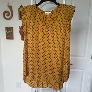 Floral Yellow Flowy Top
